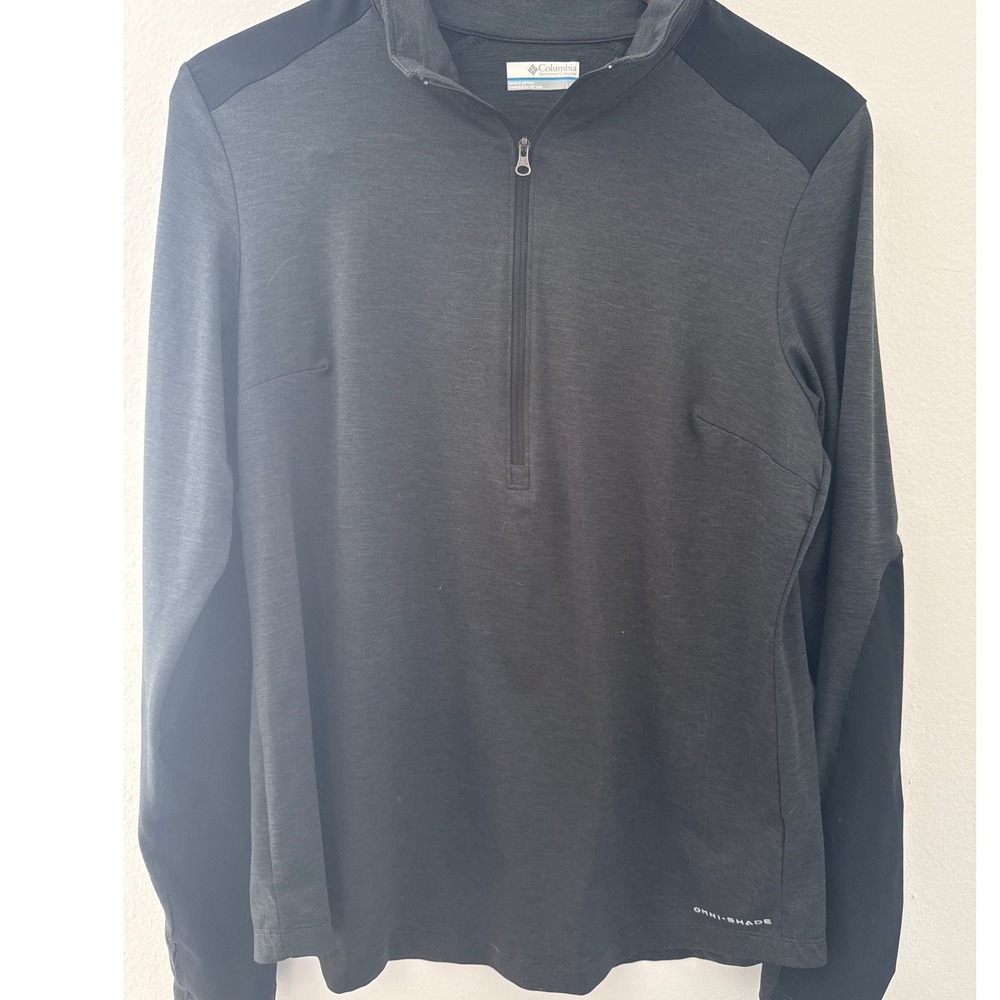 Columbia Omni-Shade Men's Long Sleeve Quarter Zip Performance Activewear UPF